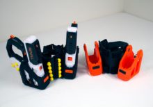 Fast-Draw Drop-Leg Holster (FDDLH) "Cam Lock" for Nerf Rival Heracles XIX-500 Pistol